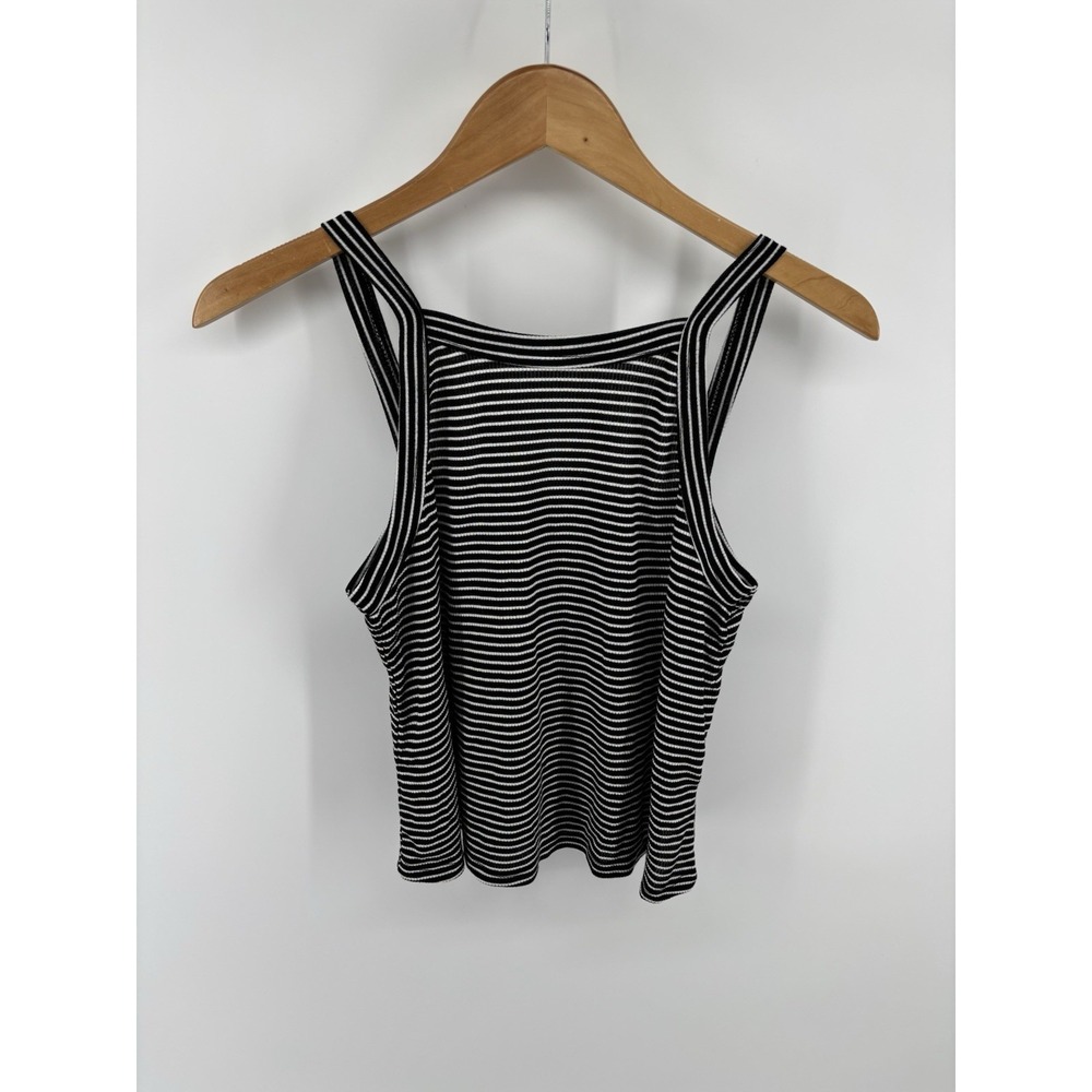 NWOT Anthropologie Maronie Super Soft Back Tie Tunic Tank Top Size S Preppy Chic